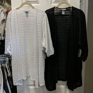 2 NWT Plus Size Catherine's cardigans size 2x